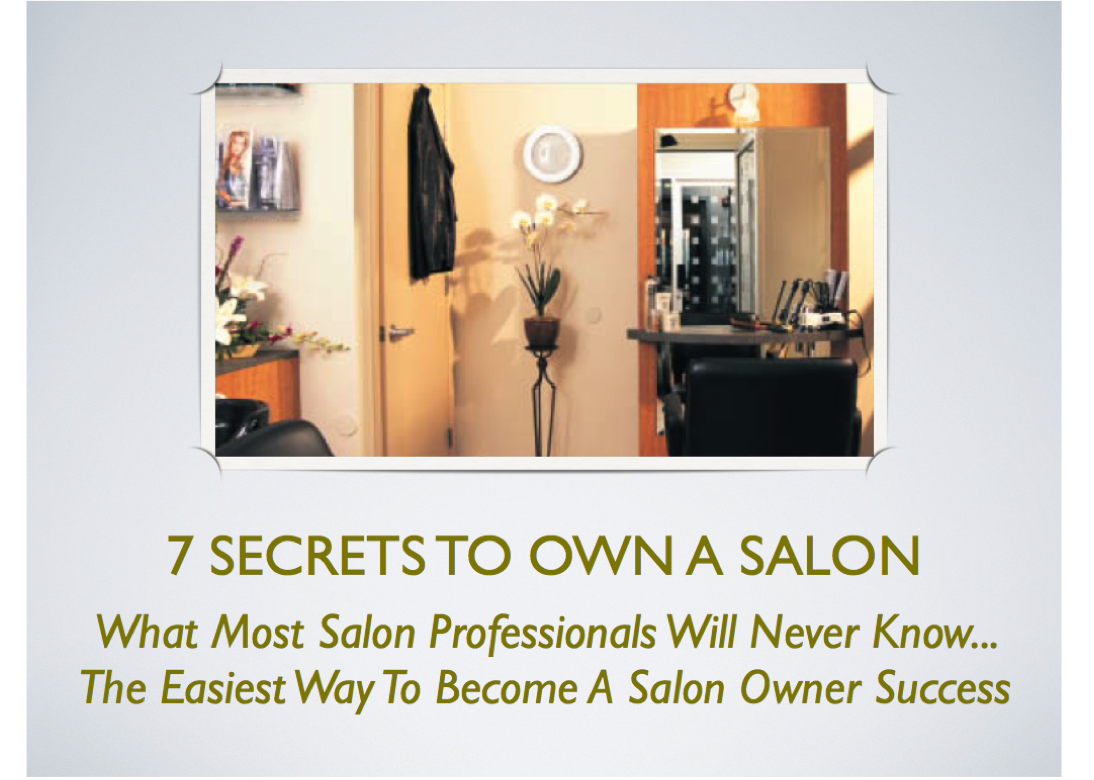 salon owner secrets to becoming super successful - beauty salon biz