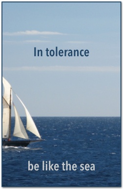 closer relationships - in tolerance be like the sea
