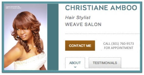 Salon Plaza Hyattsville MD Christiane Amboo Weaves Salon - Google friendly salon name